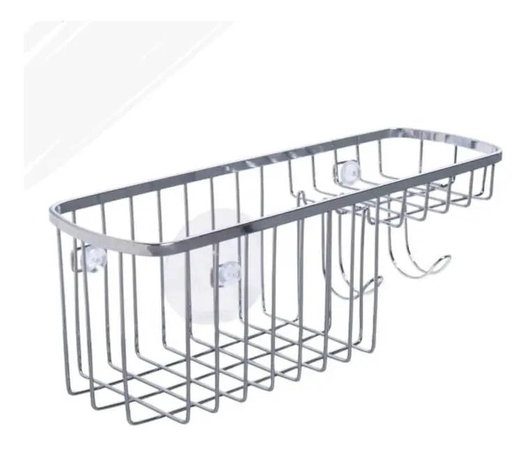CANASTO DE DUCHA CROMADO PARA ORGANIZACION EN BAÑO - 1