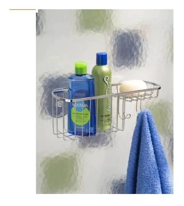 CANASTO DE DUCHA CROMADO PARA ORGANIZACION EN BAÑO - 3