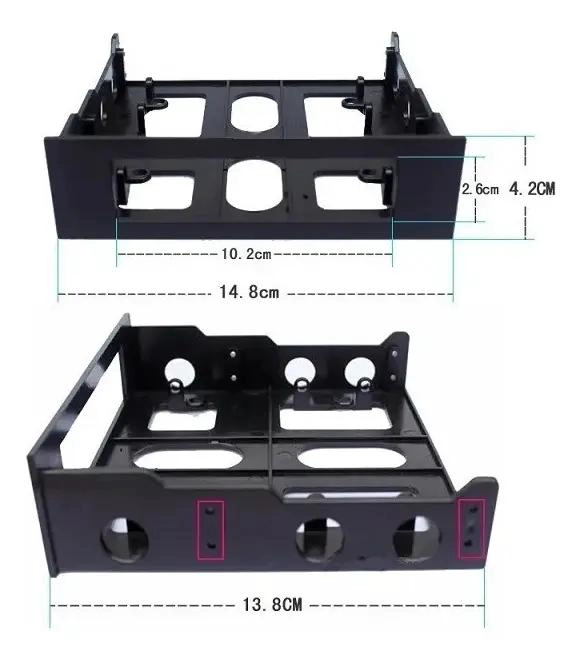 ADAPTADOR SOPORTE PARA UNIDAD DE DISQUETE DE 3.5 PULGADAS - 4