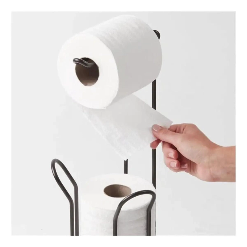 SOPORTE DE PAPEL HIGIE NICO PEDESTAL ORGANIZADOR PARA BAÑO - 3