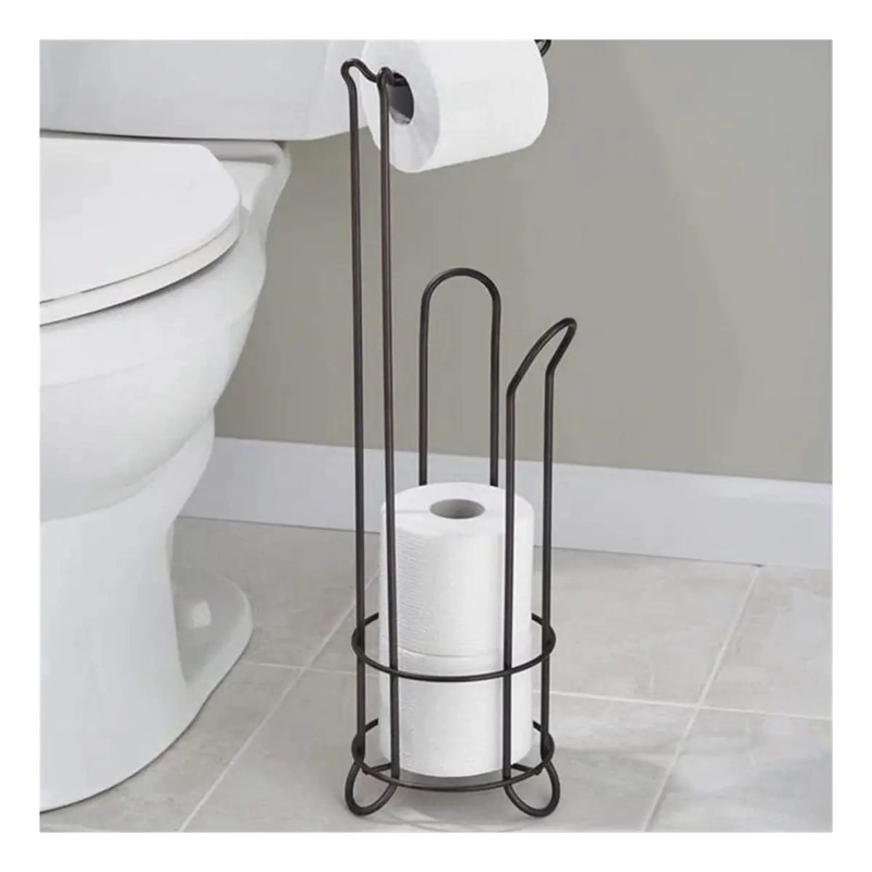 SOPORTE DE PAPEL HIGIE NICO PEDESTAL ORGANIZADOR PARA BAÑO - 4