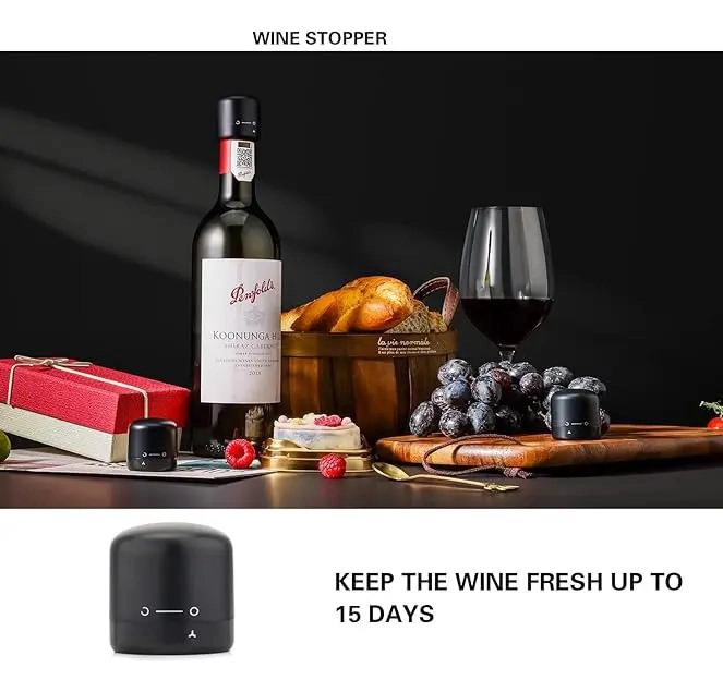 TAPONES DE VINO ESPUMOSO AL VACIO PARA CHAMPAGNE 2 PIEZAS - 6