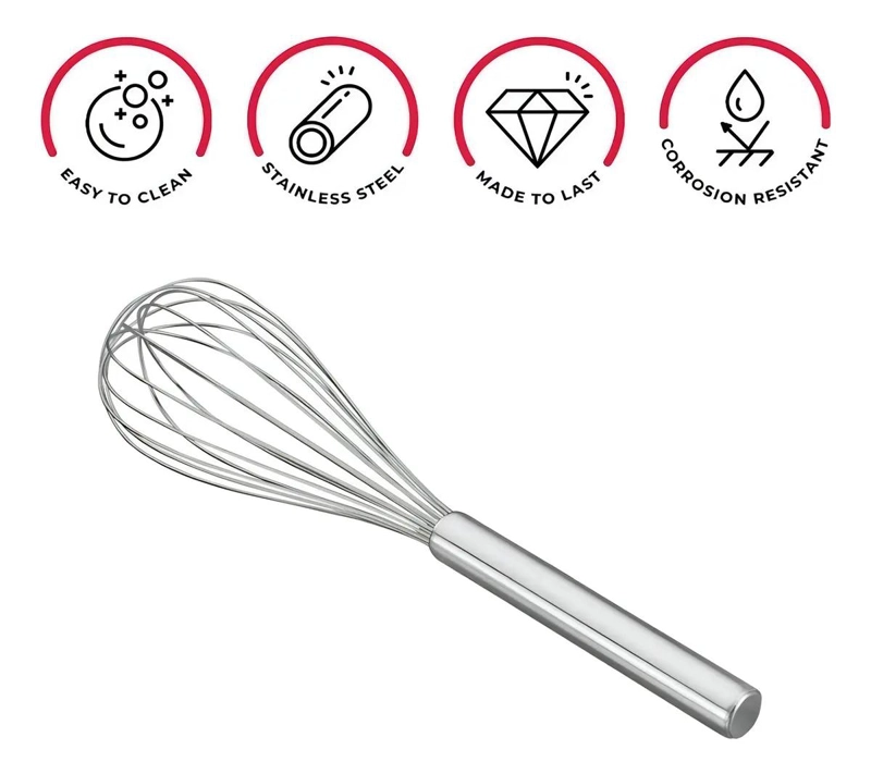 BATIDOR MANUAL DE ACERO INOXIDABLE PARA COCINA - 4