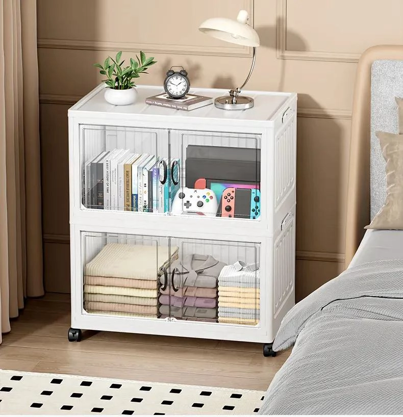 CONTENEDOR DE ALMACENAMIENTO PLEGABLE CON RUEDAS Y 5 NIVELES - 6