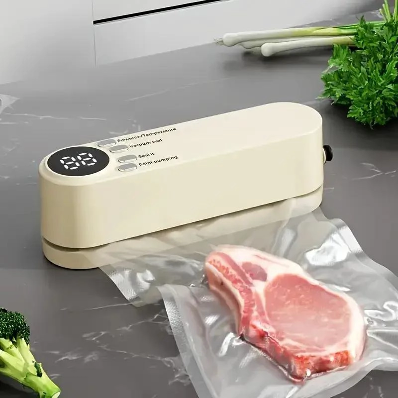 SELLADORA AL VACIO COMPACTA USB CON PANTALLA DIGITAL - 1