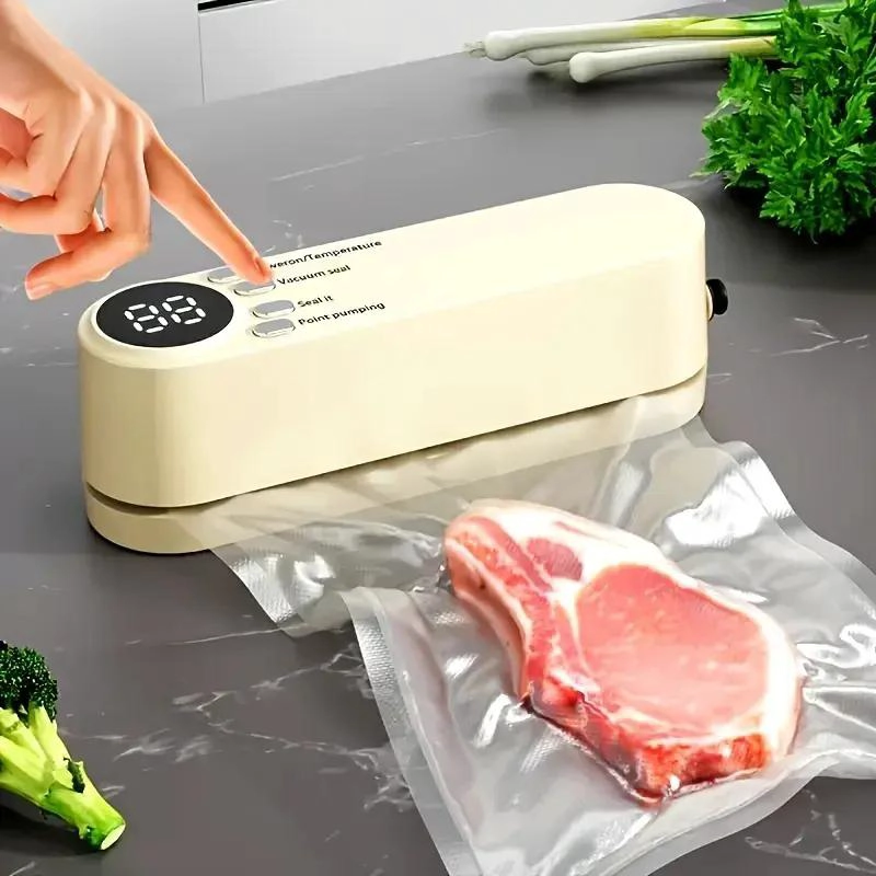 SELLADORA AL VACIO COMPACTA USB CON PANTALLA DIGITAL - 2