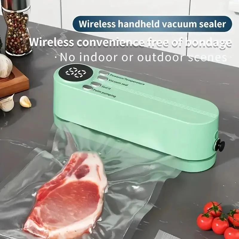 SELLADORA AL VACIO COMPACTA USB CON PANTALLA DIGITAL - 3
