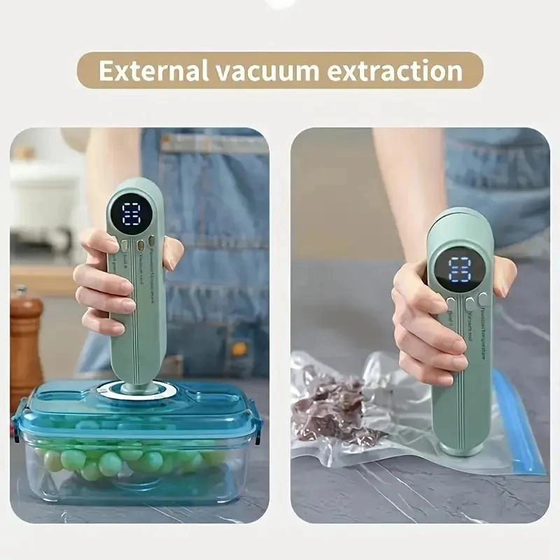SELLADORA AL VACIO COMPACTA USB CON PANTALLA DIGITAL - 4