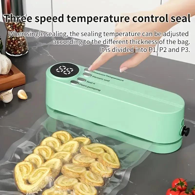 SELLADORA AL VACIO COMPACTA USB CON PANTALLA DIGITAL - 5