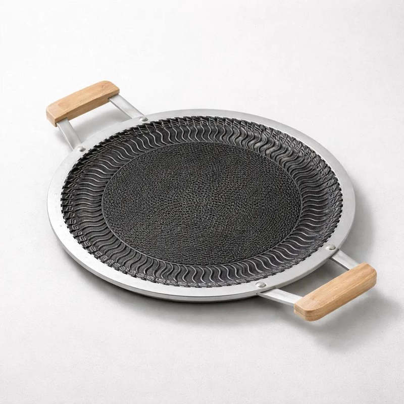 PLANCHA ASADORA REDONDA ANTIADHERENTE 30 CM CON ASAS - 1