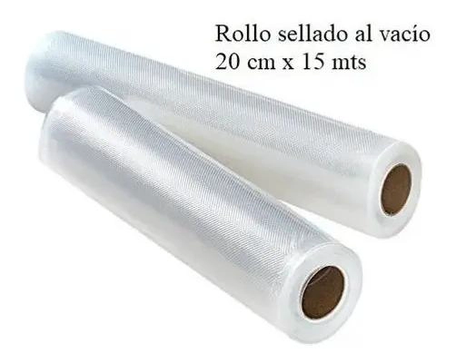 ROLLO DE BOLSA VACIO GOFRADA 20CM X 15MTS PARA SELLADORAS - 3