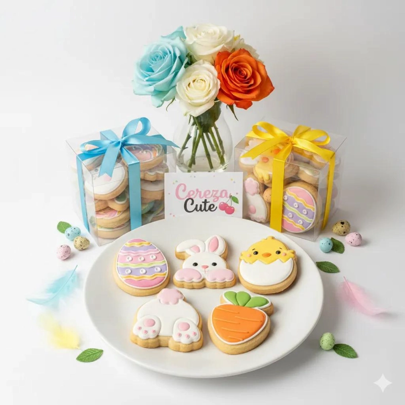SET DE CORTADORES DE GALLETA PARA PASCUA CON DISEÑO DE CONEJO - 5