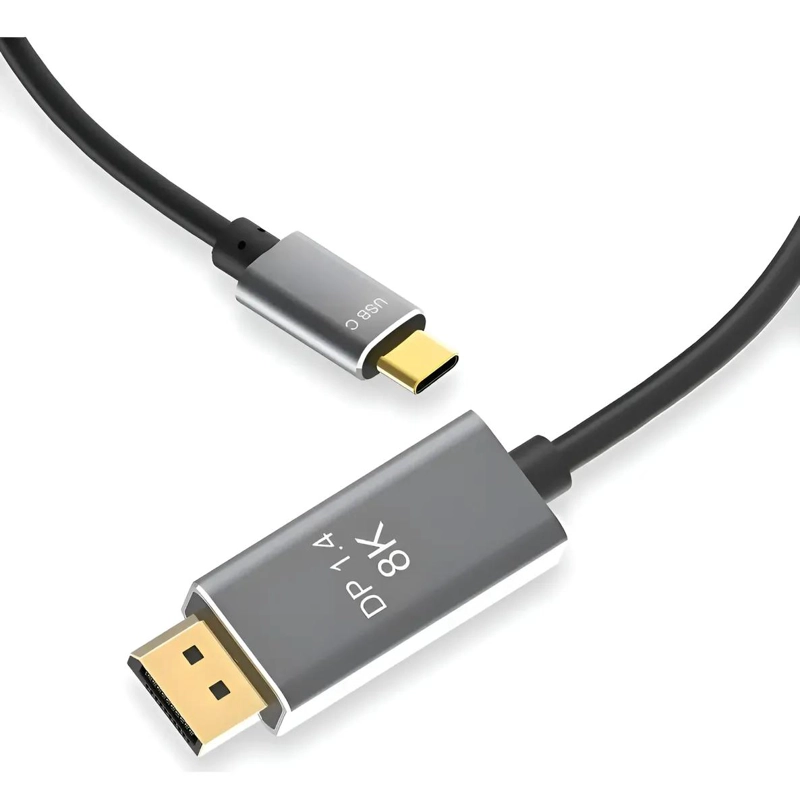 CABLE USB-C A DISPLAYPORT 1.4 8K 1 METRO - 1