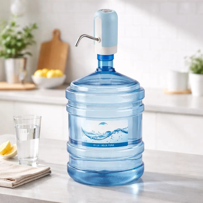 BOMBA DISPENSADORA DE AGUA USB PARA BIDONES DE 10 Y 20 LITROS - 2