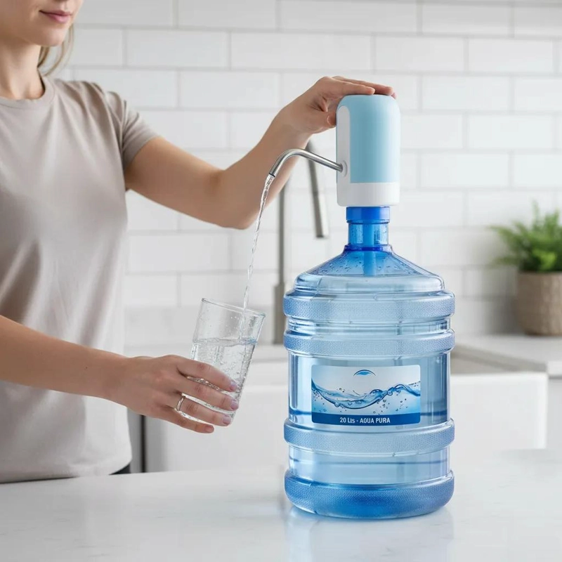 BOMBA DISPENSADORA DE AGUA USB PARA BIDONES DE 10 Y 20 LITROS - 4