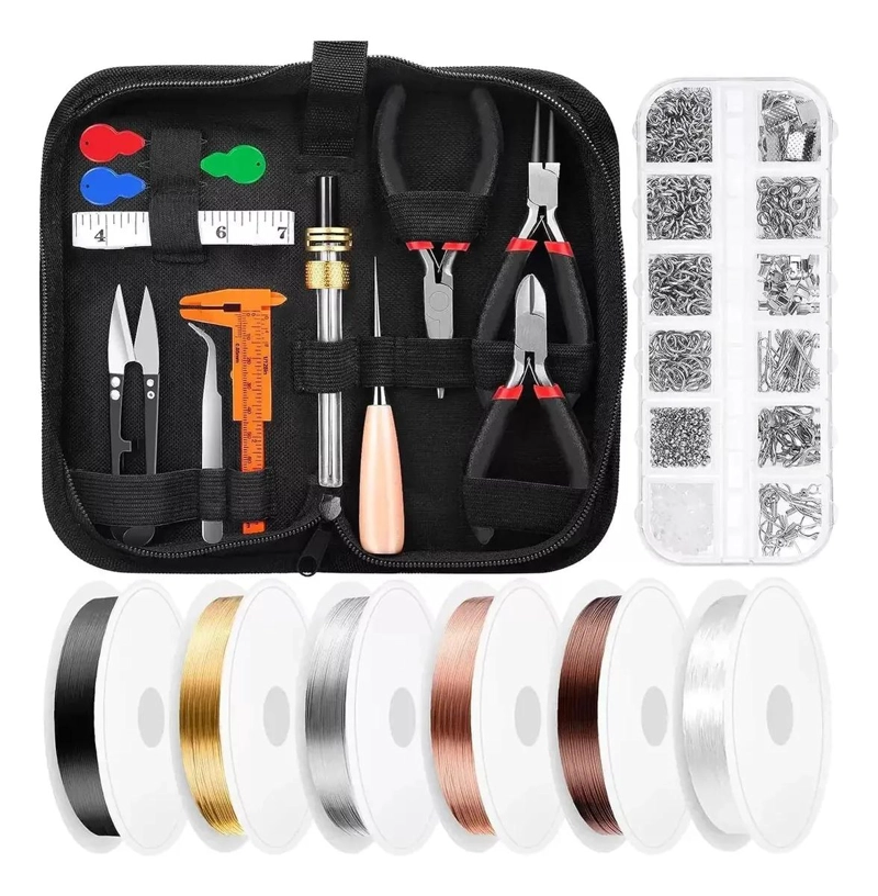 KIT COMPLETO DE HERRAMIENTAS PARA JOYERIA Y MANUALIDADES - 1