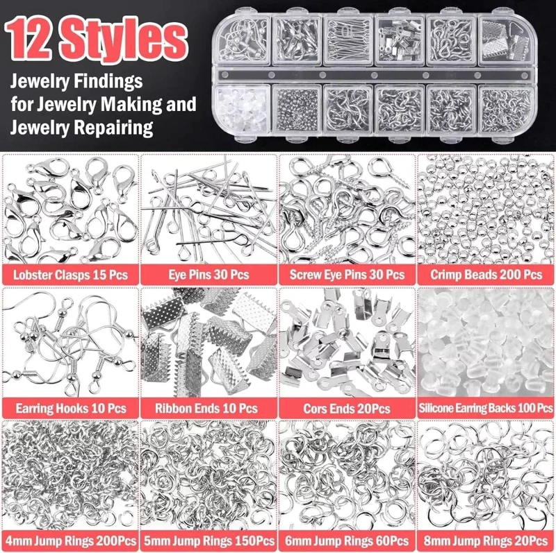 KIT COMPLETO DE HERRAMIENTAS PARA JOYERIA Y MANUALIDADES - 3
