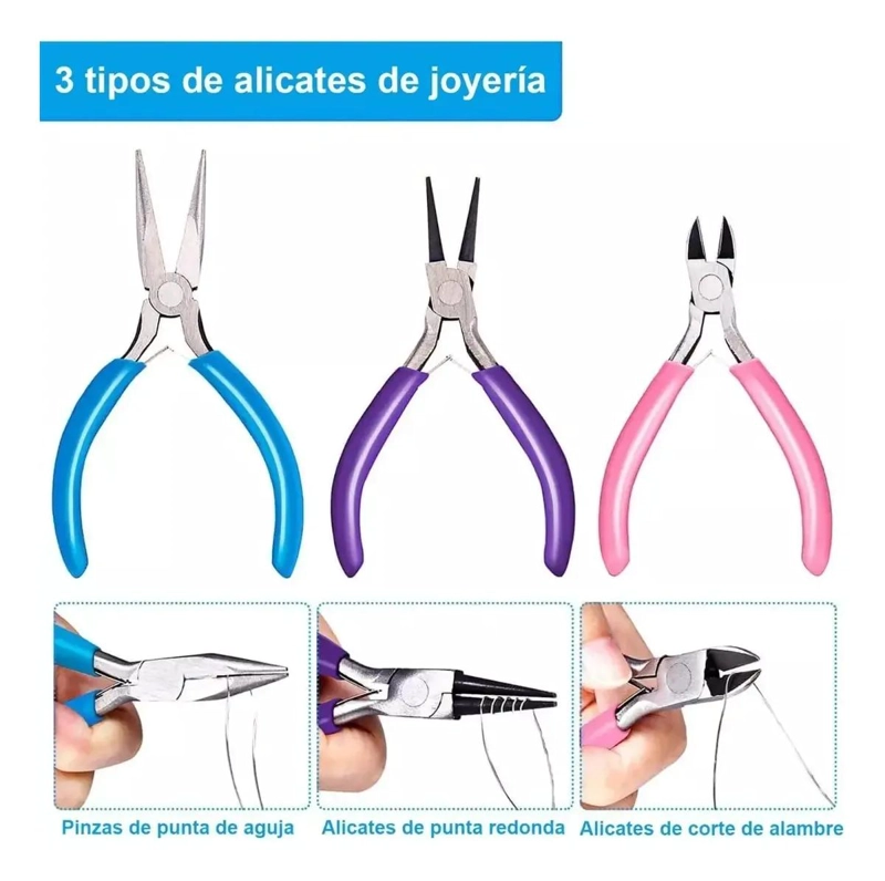 KIT COMPLETO DE HERRAMIENTAS PARA JOYERIA Y MANUALIDADES - 4