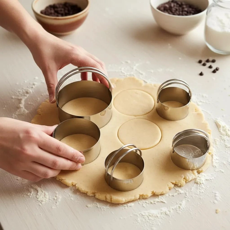 CORTADOR CIRCULAR ACERO INOXIDABLE DOBLE MANGO PARA REPOSTERIA - 1