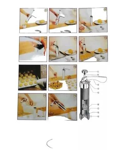 MAQUINA PARA HACER GALLETAS CON MOLDES DECORATIVOS - 3
