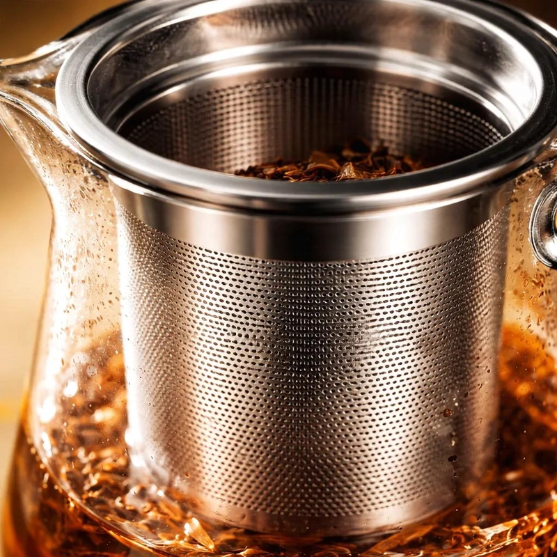 TETERA INFUSORA DE TE  DE VIDRIO 750ML CON INFUSOR - 4