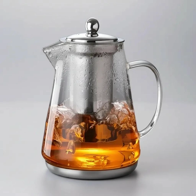 TETERA INFUSORA DE TE  DE VIDRIO 750ML CON INFUSOR - 5