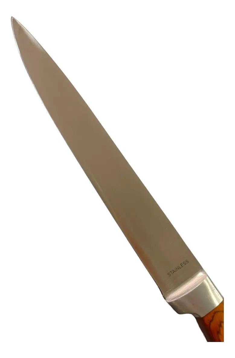 CUCHILLO DE CHEF PROFESIONAL DE 8 PULGADAS CON MANGO DE MADERA - 2