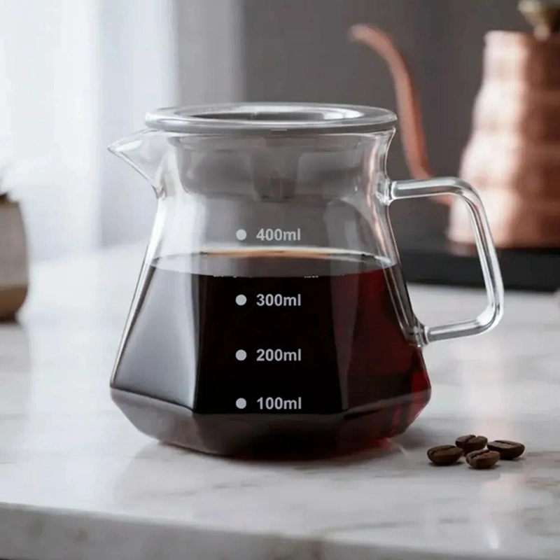 TETERA DE VIDRIO 400ML PARA INFUSIONES Y CAFE - 1