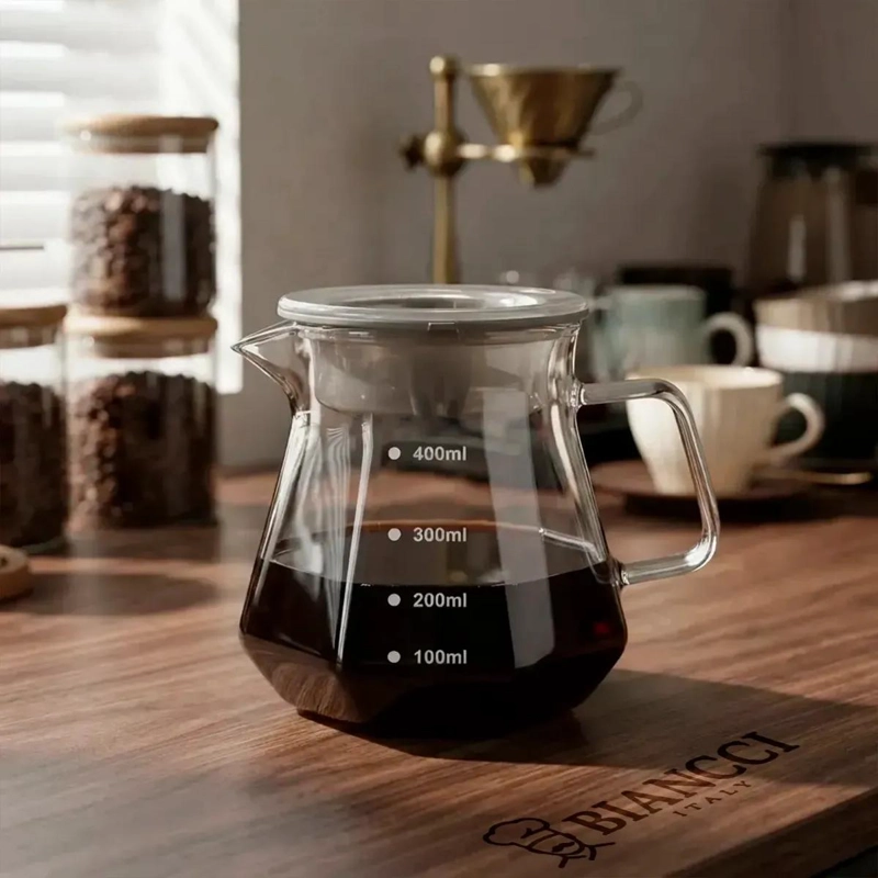 TETERA DE VIDRIO 400ML PARA INFUSIONES Y CAFE - 3