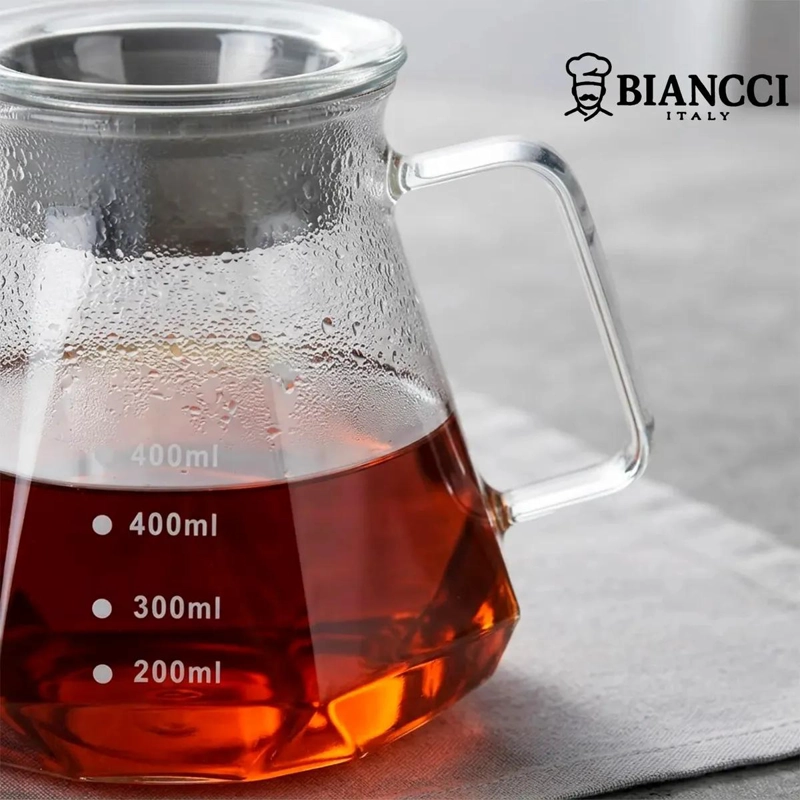TETERA DE VIDRIO 400ML PARA INFUSIONES Y CAFE - 4