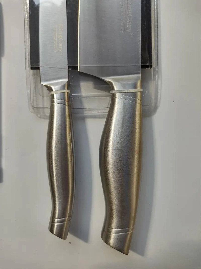 SET DE CUCHILLOS DE COCINA DE ACERO INOXIDABLE 24 Y 34 CM - 1
