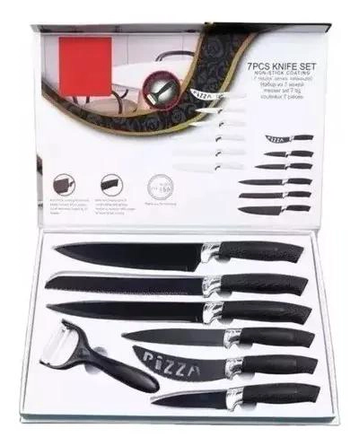 SET DE CUCHILLOS DE COCINA ANTIBACTERIAL 7 PIEZAS - 2