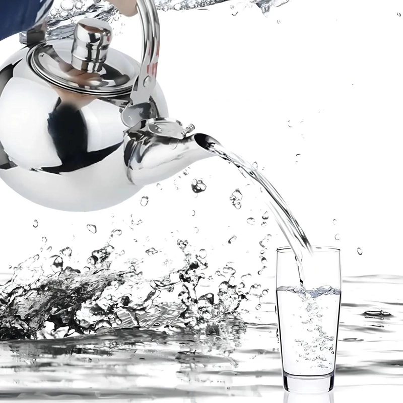 TETERA HERVIDOR CON INFUSOR DE 600ML COLOR GRIS - 4