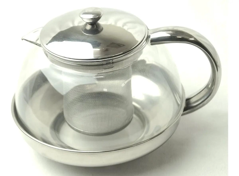 HERVIDOR INFUSOR DE VIDRIO DE 1050 ML PARA TE  Y HIERBAS - 3