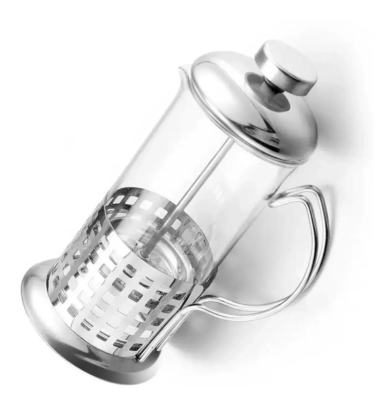 CAFETERA PRENSA FRANCESA DE ACERO INOXIDABLE 600 ML CON ESPUMADOR - 3