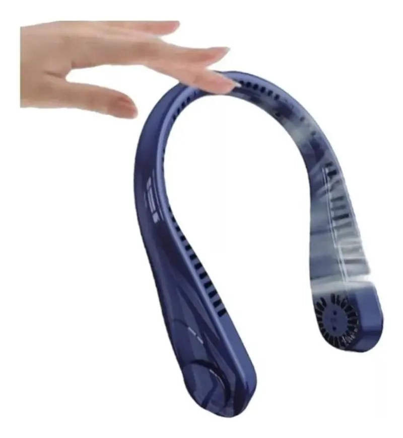 VENTILADOR PORTATIL DE CUELLO RECARGABLE CON 3 VELOCIDADES - 1