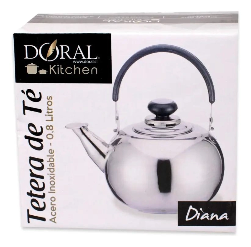 TETERA DE TE  0.8 LITROS CON INFUSOR ACERO INOXIDABLE - 1