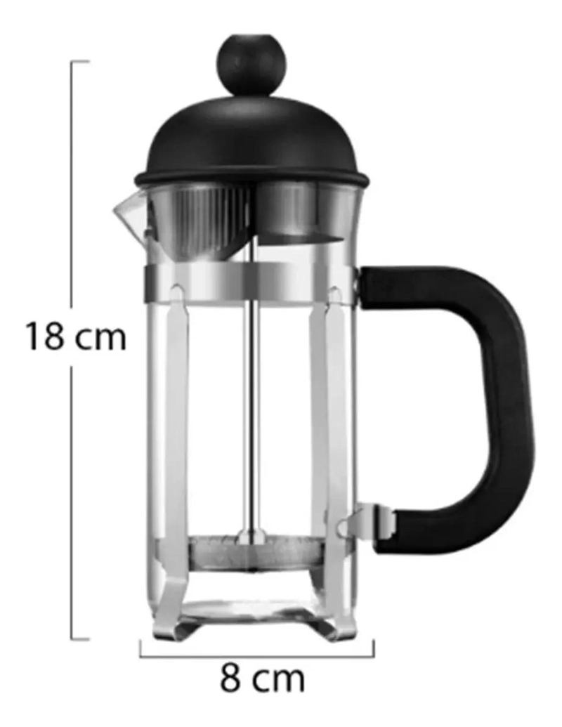 CAFETERA PRENSA FRANCESA DE 350 ML PARA CAFE  PERFECTO - 1