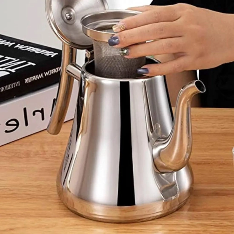 TETERA DE ACERO INOXIDABLE 1 LITRO CON FILTRO PARA INFUSIONES - 3