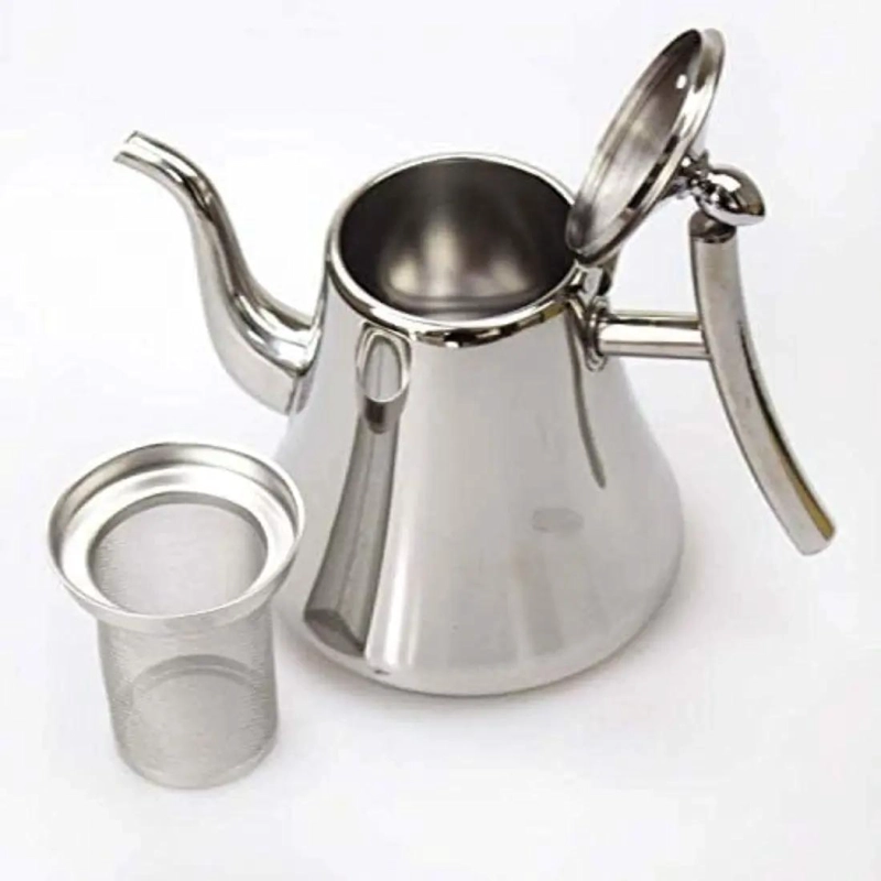 TETERA DE ACERO INOXIDABLE 1 LITRO CON FILTRO PARA INFUSIONES - 8