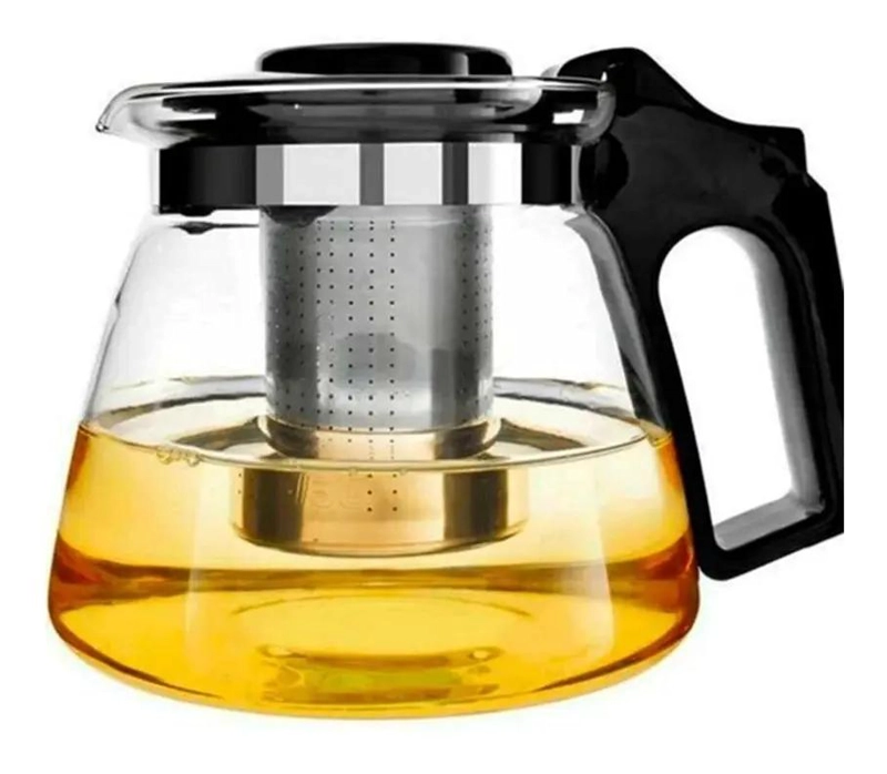 TETERA DE VIDRIO 900ML CON INFUSOR DE ACERO INOXIDABLE - 3