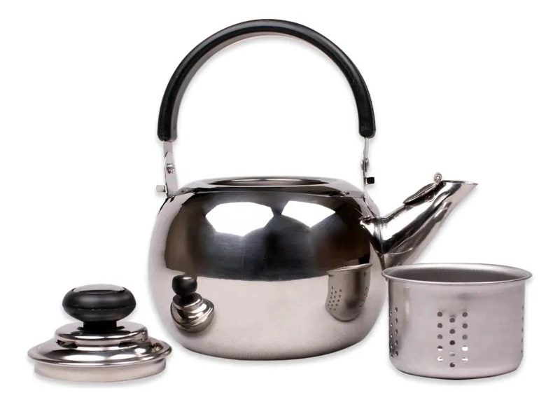 TETERA DE ACERO INOXIDABLE 0.8 LITROS CON INFUSOR ELEGANTE - 2