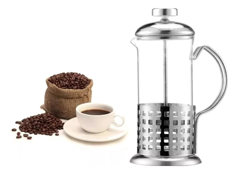 CAFETERA PRENSA FRANCESA DE E MBOLO 350 ML IDEAL PARA CAFE - 4