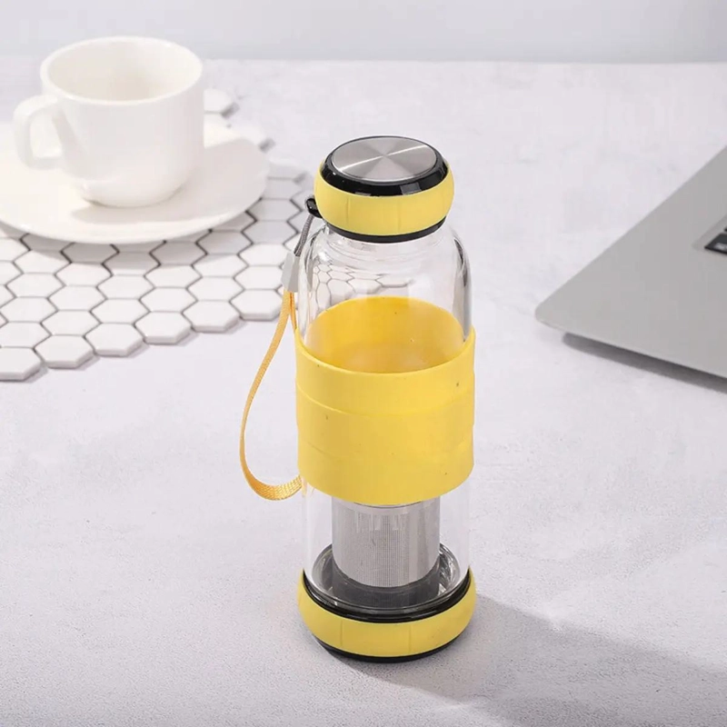 BOTELLA INFUSORA DE VIDRIO 550 ML CON INFUSOR INTEGRADO - 2