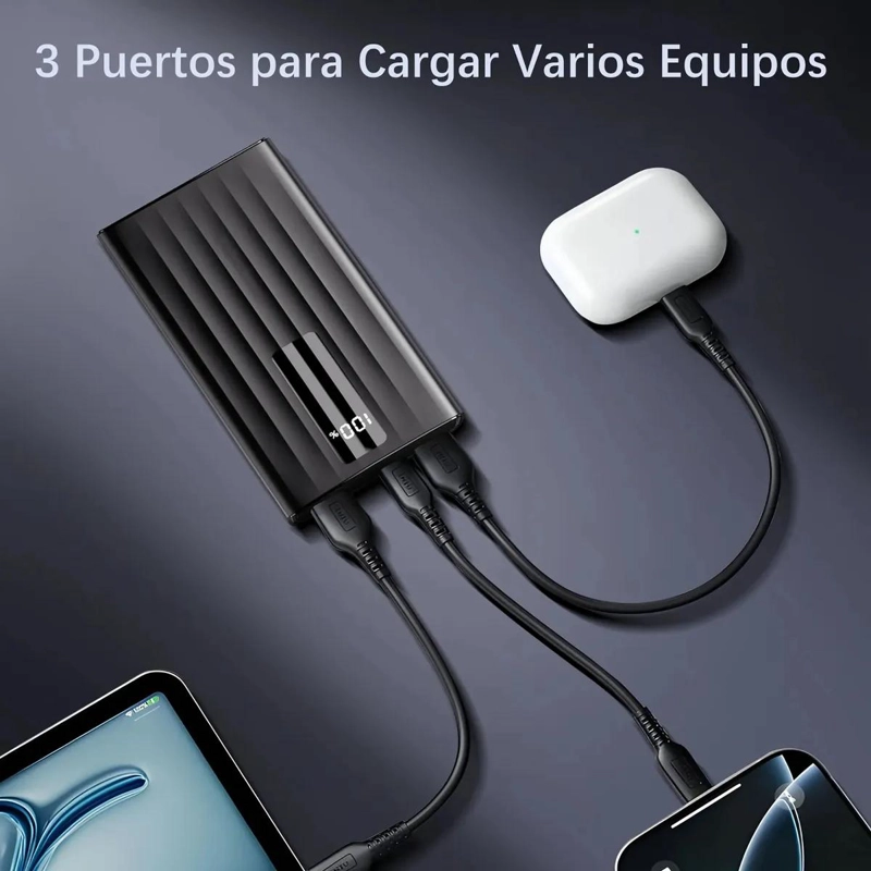 BATERIA EXTERNA 10000MAH CARGADOR PORTATIL 22.5W - 4