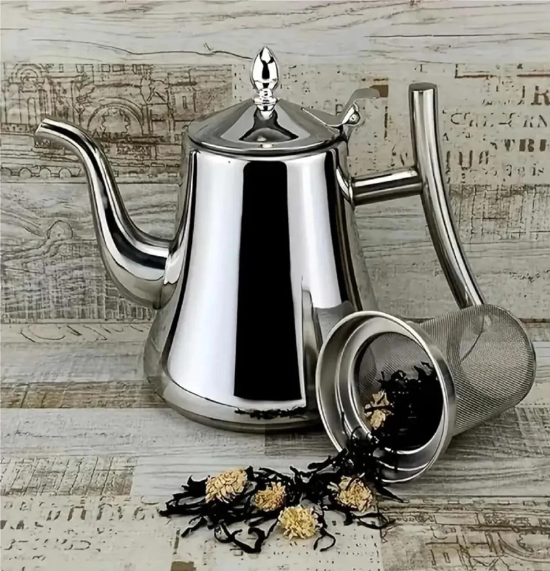 TETERA INFUSOR 1 LITRO ACERO INOXIDABLE ELEGANTE Y FUNCIONAL - 5