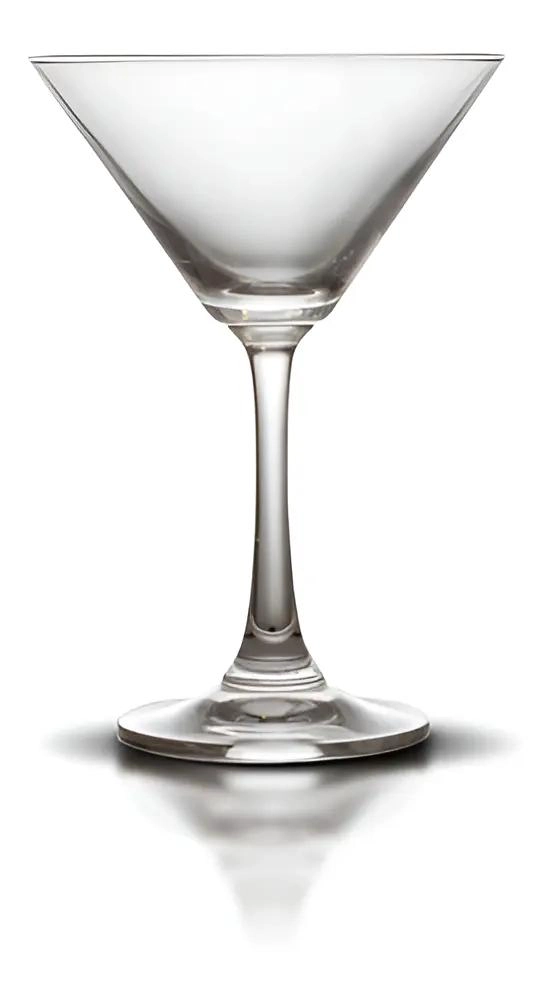 SET DE 4 COPAS MARTINI DE VIDRIO TRANSPARENTE - 2