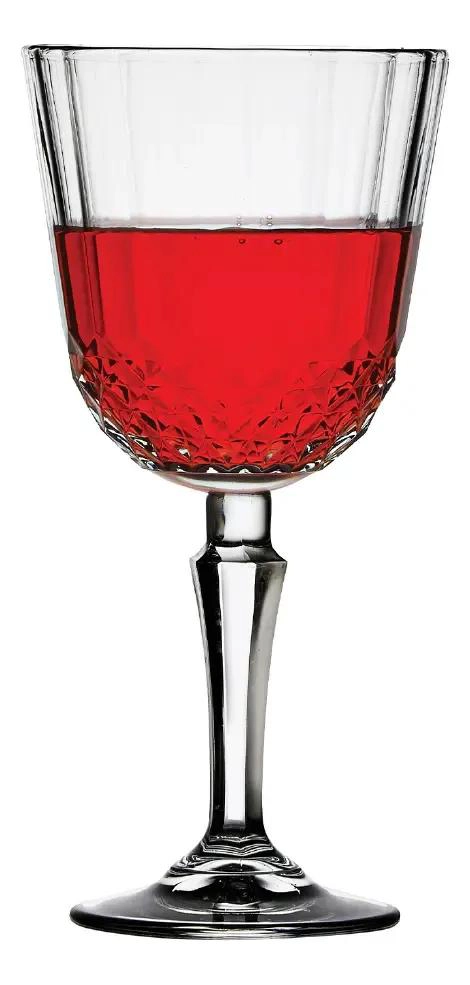 SET DE 3 COPAS DE VINO TINTO DE 310CC EN COLOR PLATA - 2