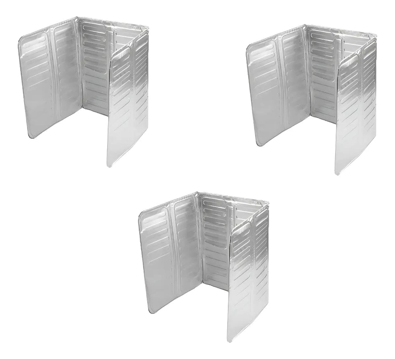 PROTECTOR ALUMINIO ANTI SALPICADURAS PARA COCINA Y CAMPING - 1