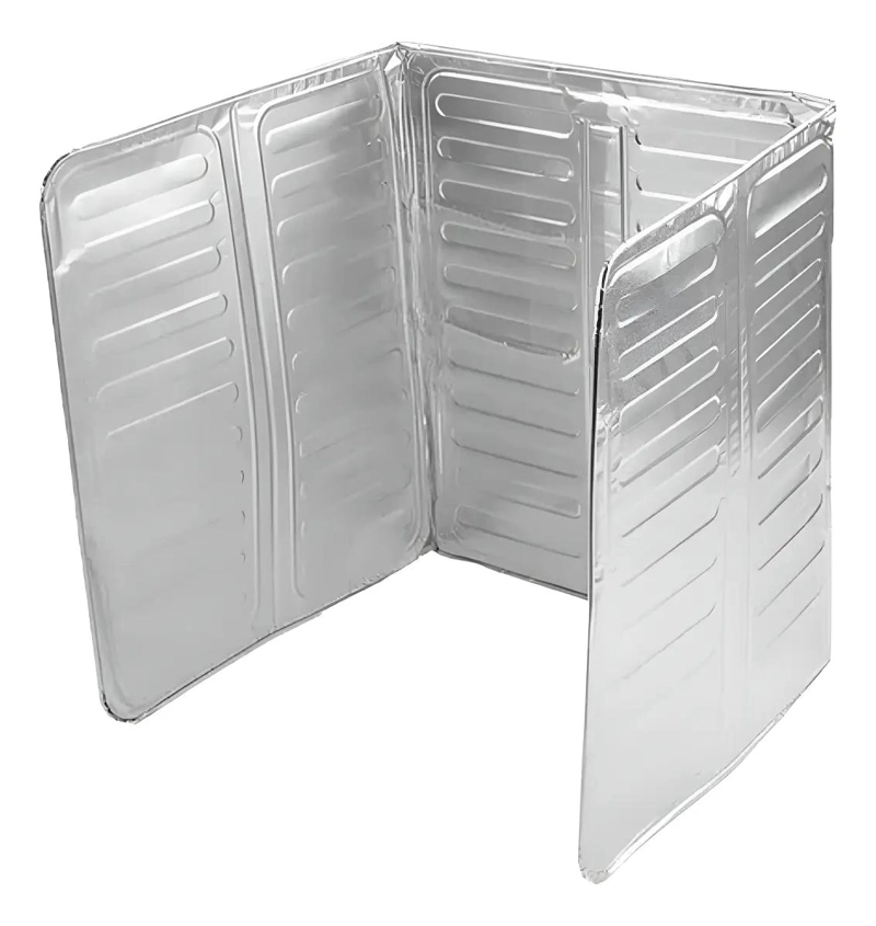 PROTECTOR ALUMINIO ANTI SALPICADURAS PARA COCINA Y CAMPING - 3